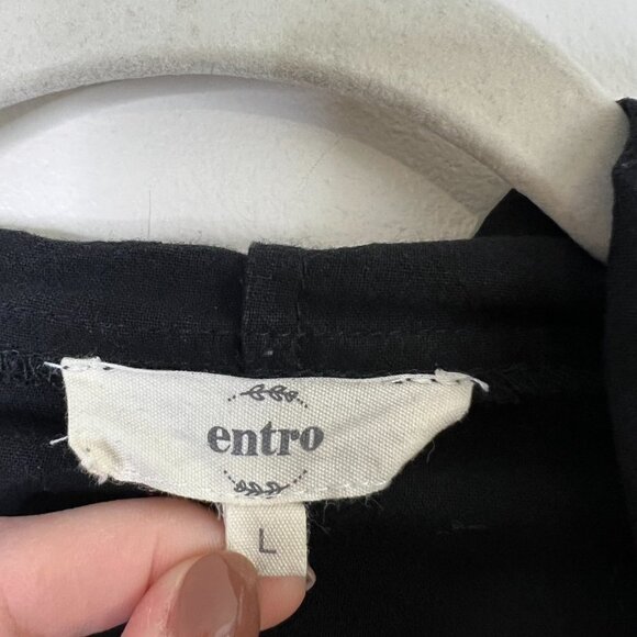 Entro Floral Embroidered Crochet Zip Up Hoodie Hooded Sweatshirt 100% Cotton - Picture 5 of 10